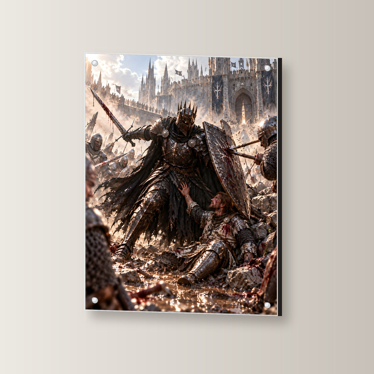 Beschuetzer – Fantasywand-Fantasymotiv. 3 WINKEL.