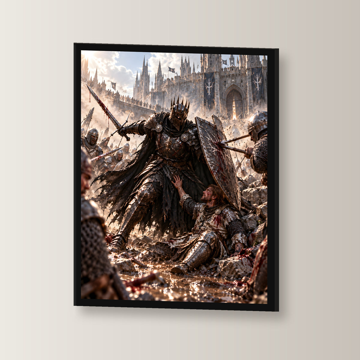 Beschuetzer – Fantasywand-Fantasymotiv. 3 WINKEL.