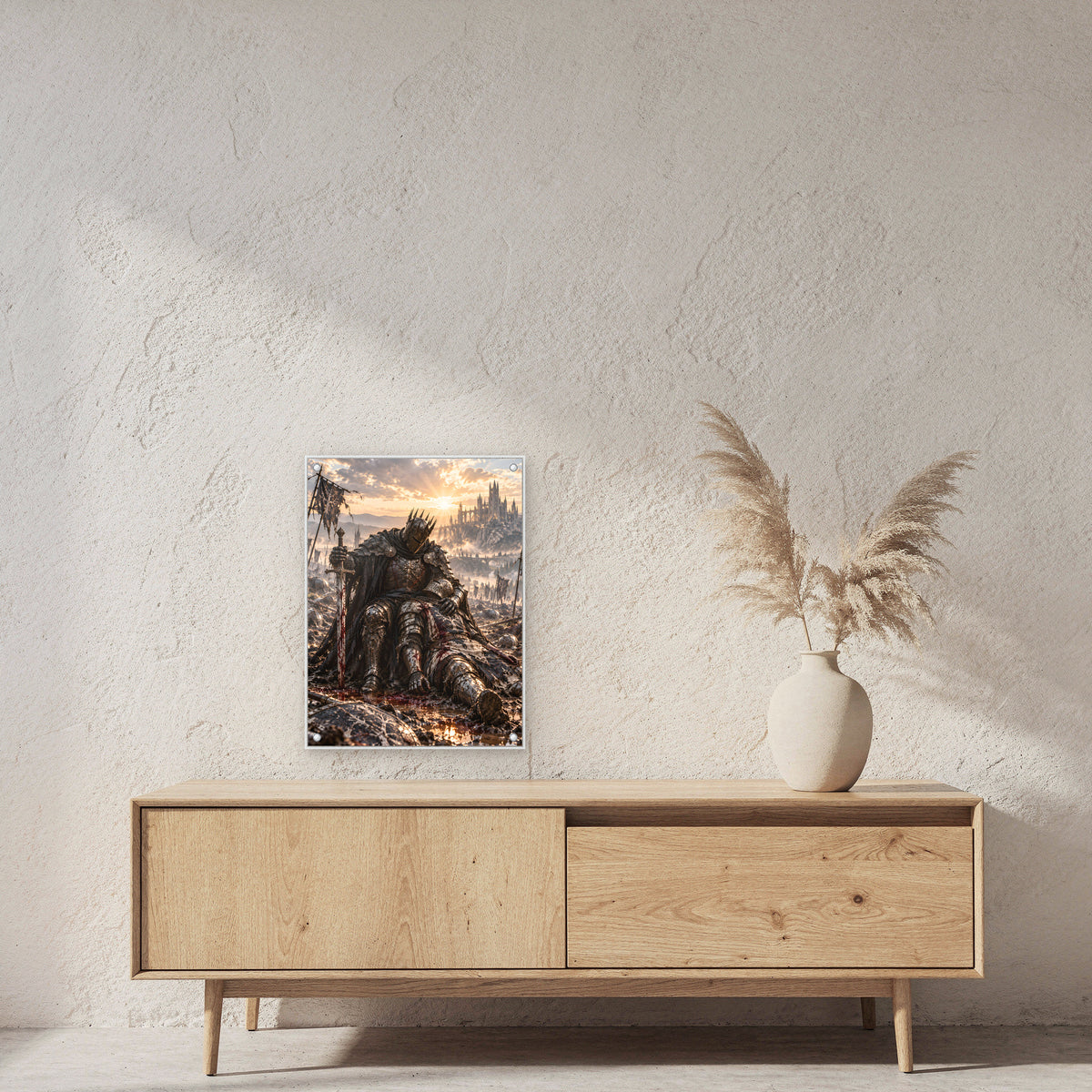 Trauer im Morgenlicht – Fantasywand-Fantasymotiv. 2 RAUM 45x60cm.