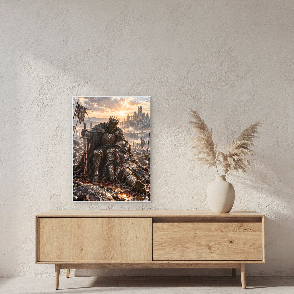 Trauer im Morgenlicht – Fantasywand-Fantasymotiv. 2 RAUM 60x80cm.