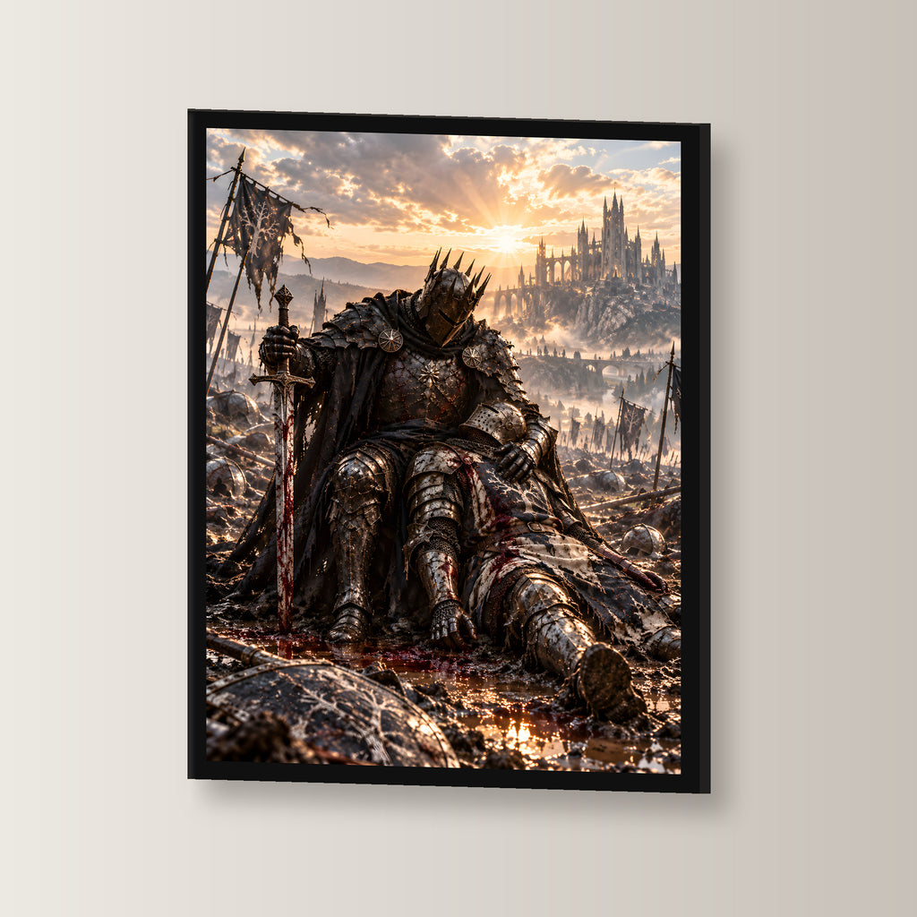 Trauer im Morgenlicht – Fantasywand-Fantasymotiv. 3 WINKEL.
