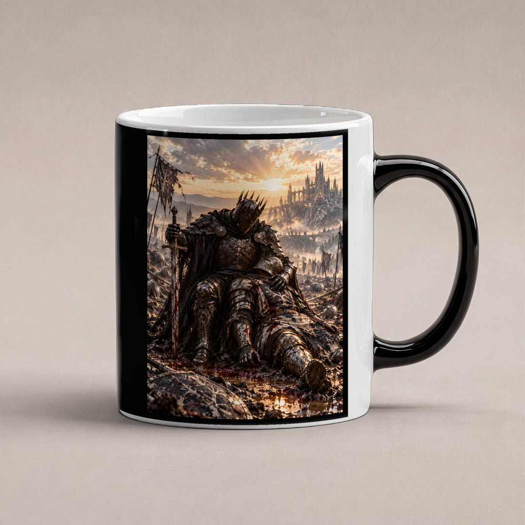 Trauer im Morgenlicht – Fantasywand-Fantasymotiv. 1 STUDIO HEISS. Zaubertasse: Wärmeeffekt.
