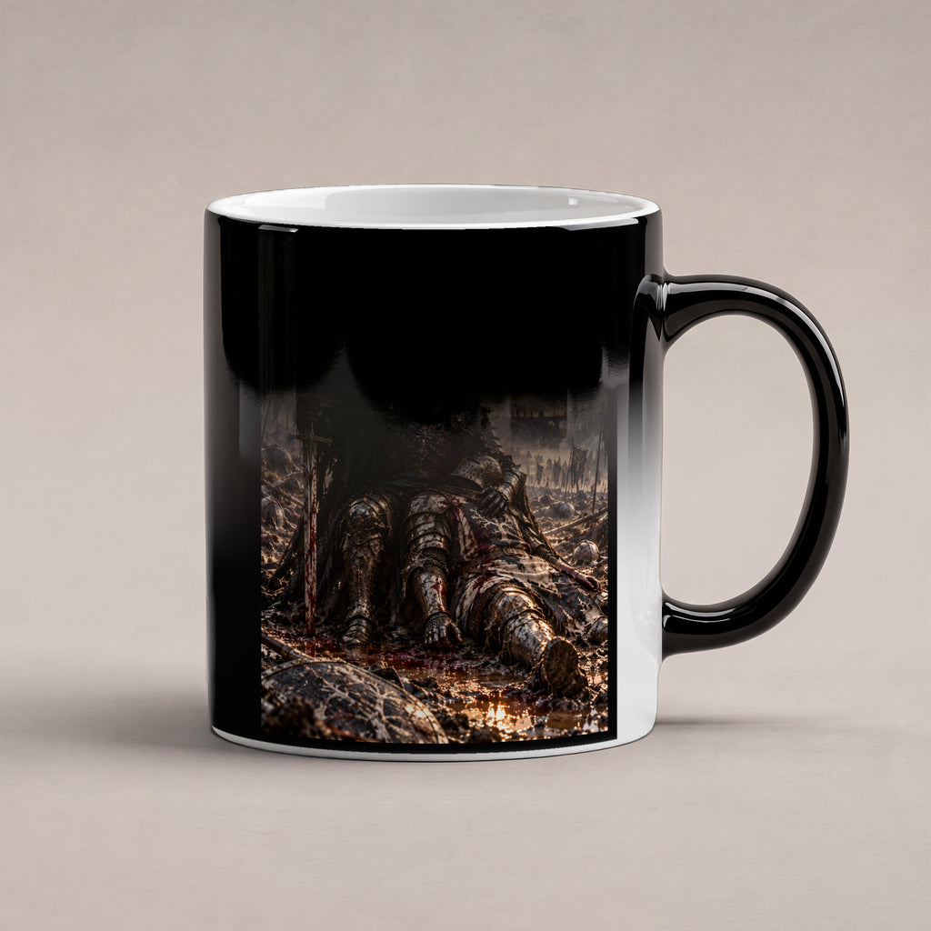 Trauer im Morgenlicht – Fantasywand-Fantasymotiv. 6 WAERMEEFFEKT. Zaubertasse: Wärmeeffekt.