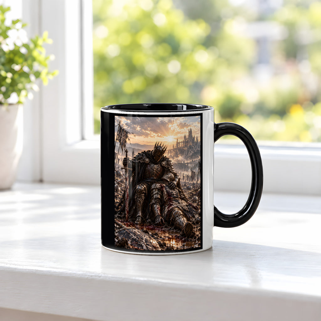 Trauer im Morgenlicht – Fantasywand-Fantasymotiv. 3 FENSTER. Innen schwarz.