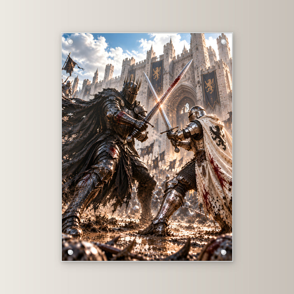 Schwertkampf – Fantasywand-Fantasymotiv. 1 FRONTAL.