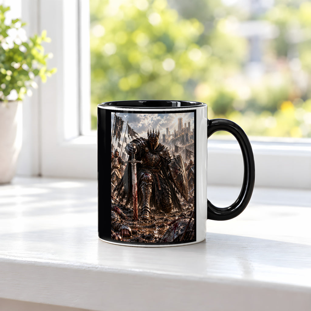 Wieder aufstehen – Fantasywand-Fantasymotiv. 3 FENSTER. Innen schwarz.