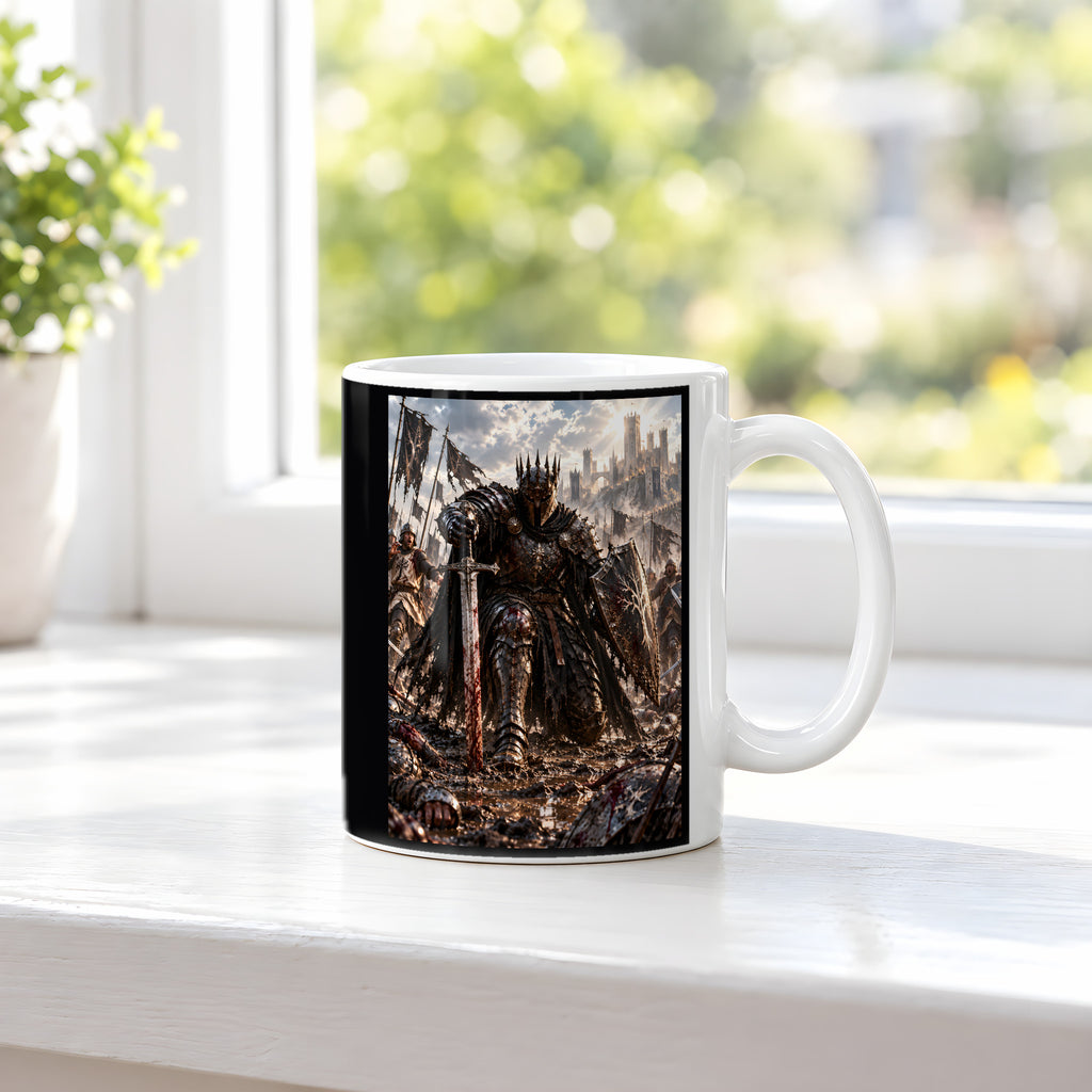 Wieder aufstehen – Fantasywand-Fantasymotiv. 3 FENSTER. Weiß.