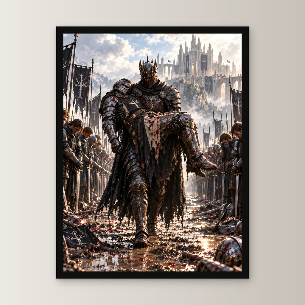 Abschied – Fantasywand-Fantasymotiv. 1 FRONTAL.