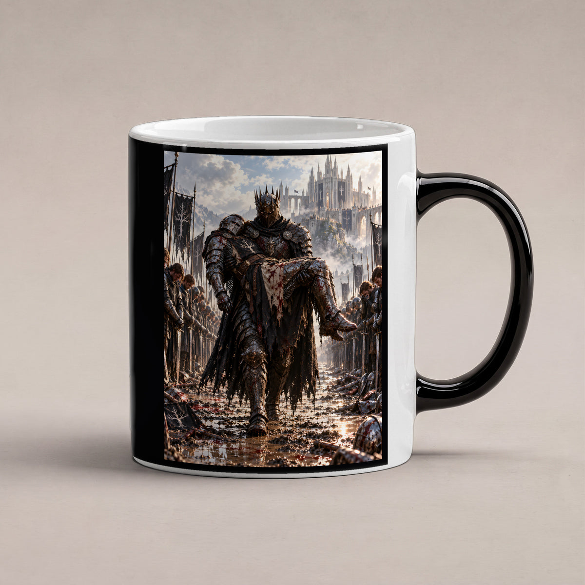 Abschied – Fantasywand-Fantasymotiv. 1 STUDIO HEISS. Zaubertasse: Wärmeeffekt.