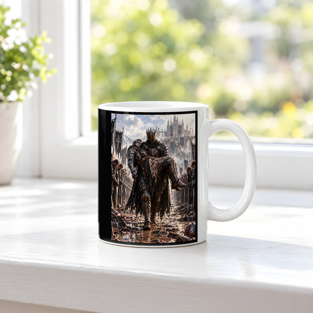 Abschied – Fantasywand-Fantasymotiv. 3 FENSTER. Weiß.