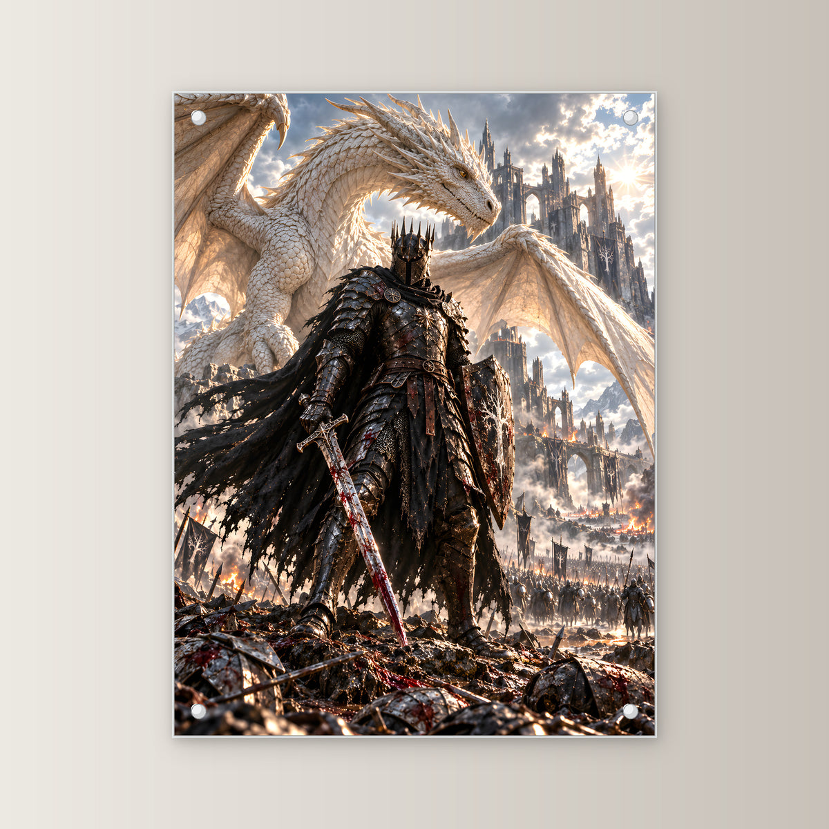 Letzter Widerstand – Fantasywand-Fantasymotiv. 1 FRONTAL.