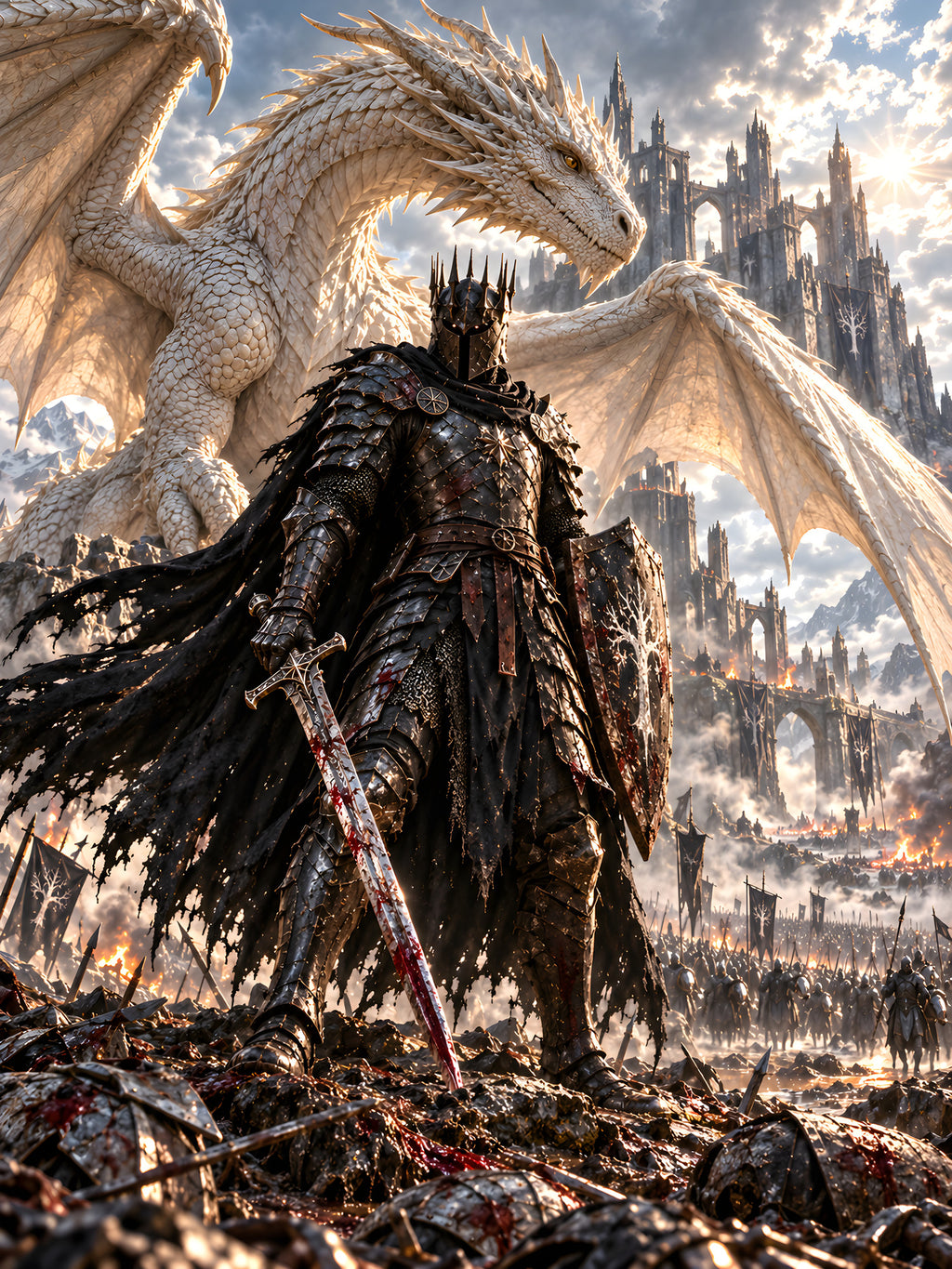 Letzter Widerstand – Fantasywand-Fantasymotiv. 4 MOTIV VOLLSTAENDIG.