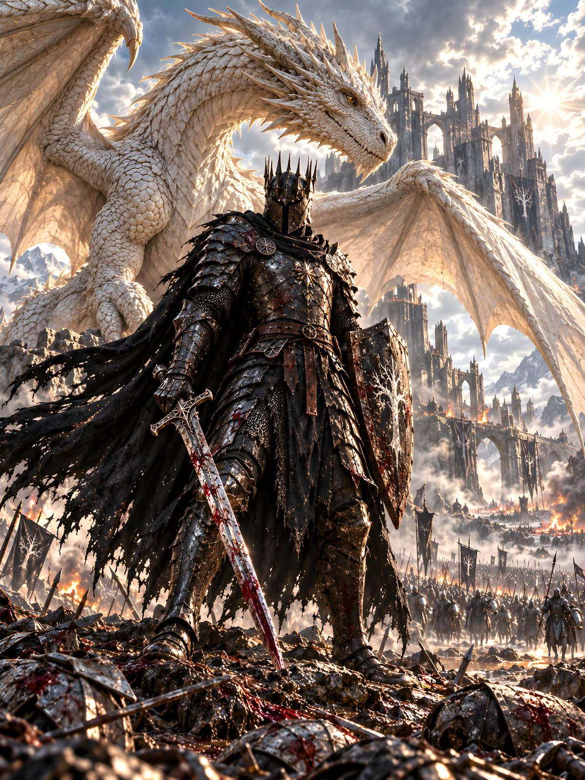 Letzter Widerstand – Fantasywand-Fantasymotiv. 4 MOTIV VOLLSTAENDIG.