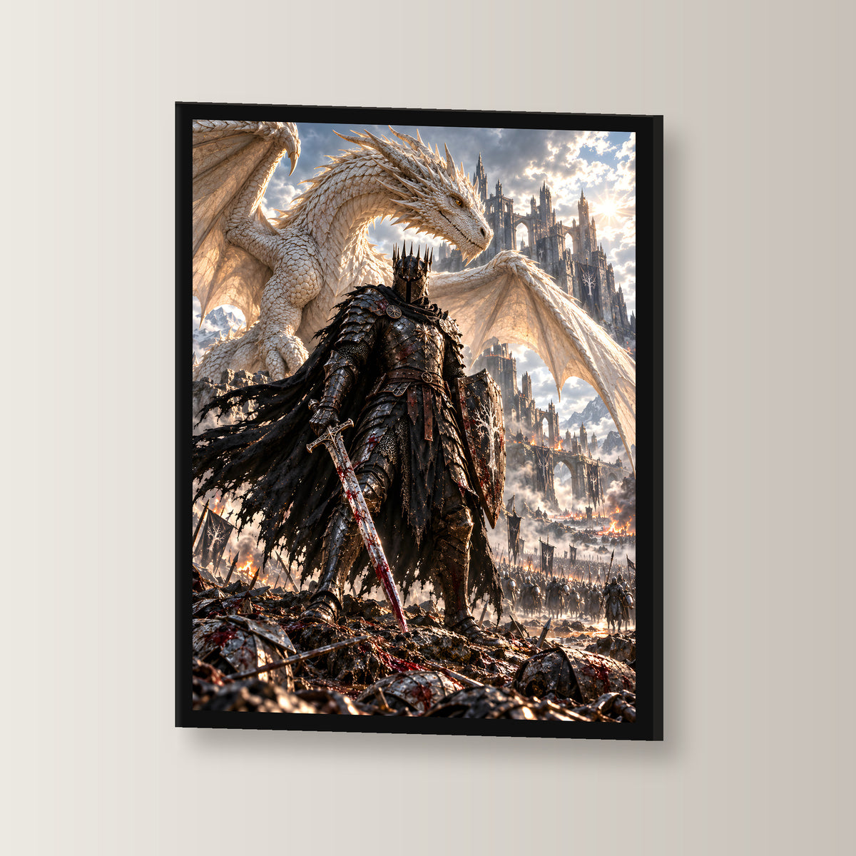Letzter Widerstand – Fantasywand-Fantasymotiv. 3 WINKEL.