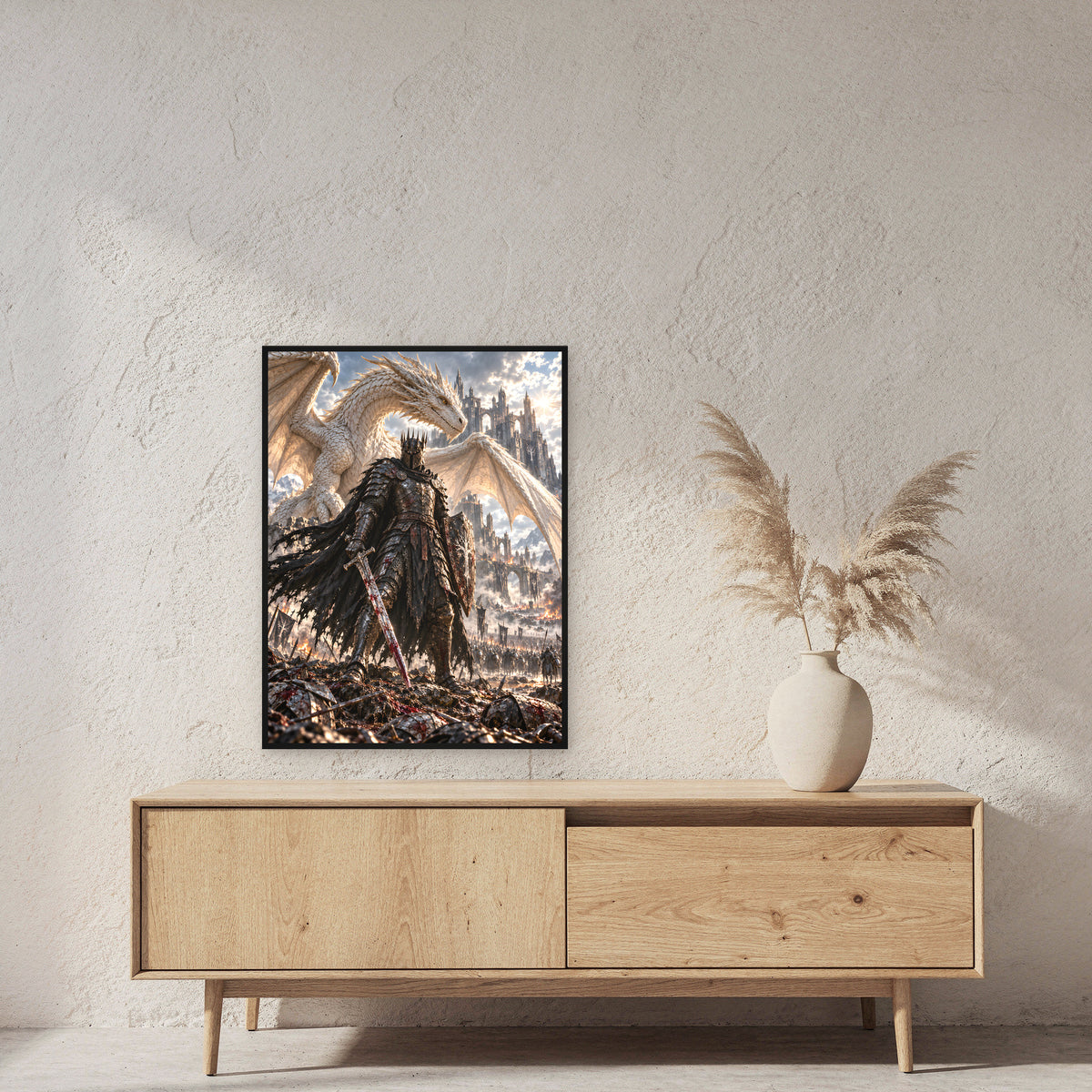 Letzter Widerstand – Fantasywand-Fantasymotiv. 2 RAUM 60x80cm.