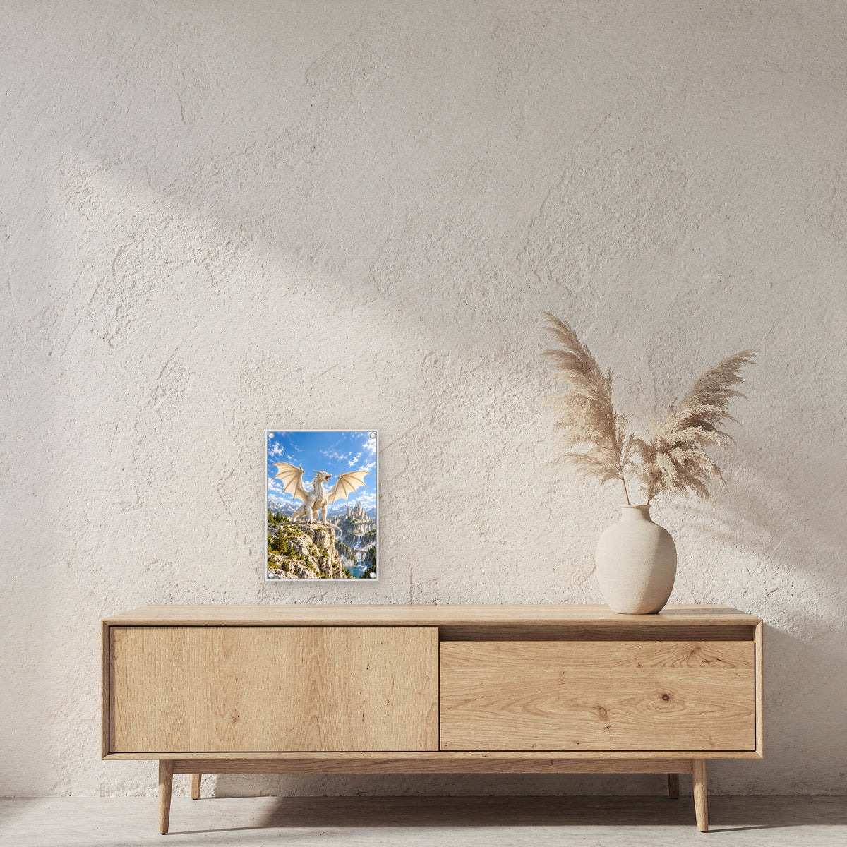 Der Elfenbeinsturm – Fantasywand-Fantasymotiv. 2 RAUM 30x40cm.