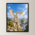 Der Elfenbeinsturm – Fantasywand-Fantasymotiv. 1 FRONTAL.