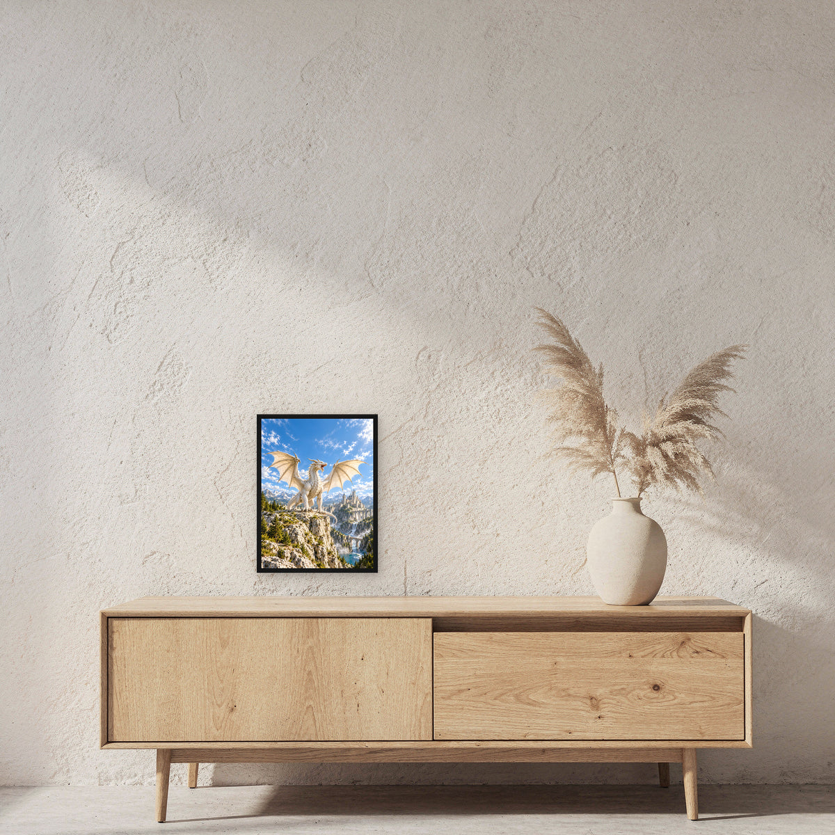 Der Elfenbeinsturm – Fantasywand-Fantasymotiv. 2 RAUM 30x40cm.