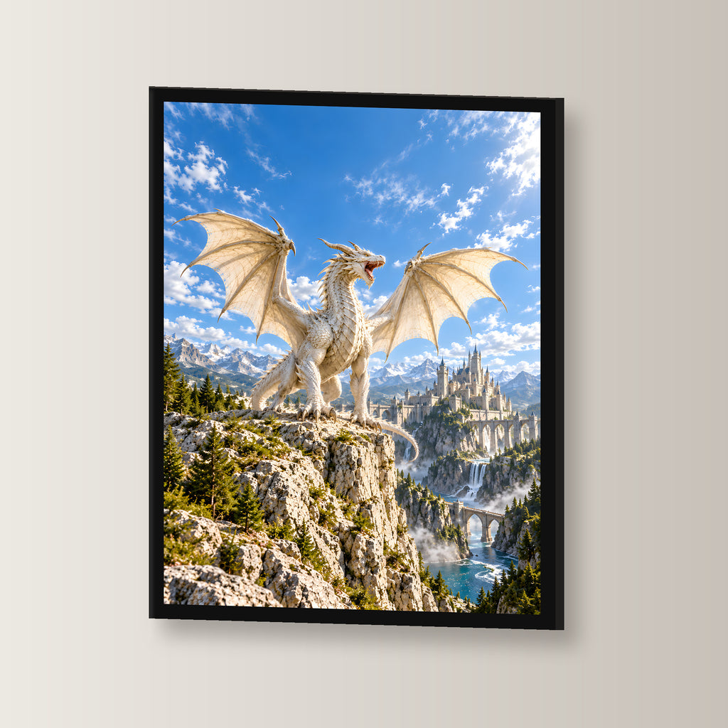 Der Elfenbeinsturm – Fantasywand-Fantasymotiv. 3 WINKEL.