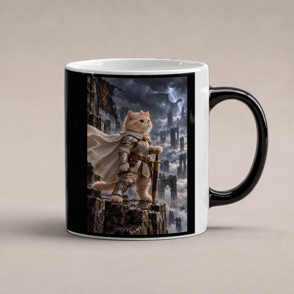 Sturmwache über den Wolken. Katzentasse. 1 STUDIO · Zaubertasse