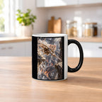 Sprung durch Säulenruinen. Katzentasse. 2 KUECHE · Zaubertasse