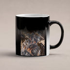 Sprung durch Säulenruinen. Katzentasse. 6 WAERMEEFFEKT · Zaubertasse