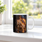 Deckung vor Drachenfeuer. Katzentasse. 3 FENSTER · Weiß