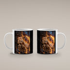 Deckung vor Drachenfeuer. Katzentasse. 4 BEIDE SEITEN · Weiß