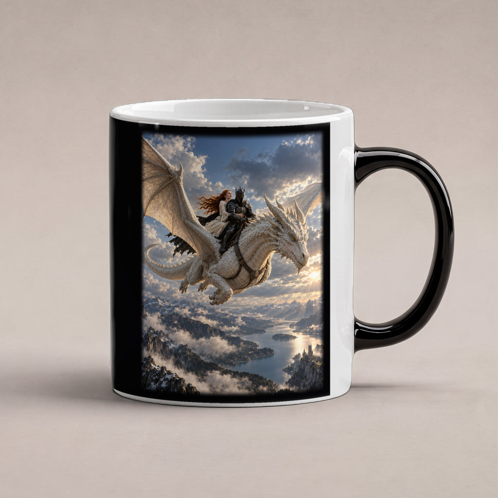 Gemeinsam über den Gipfeln – Drachen-Tasse, Black Edition, Studioansicht
