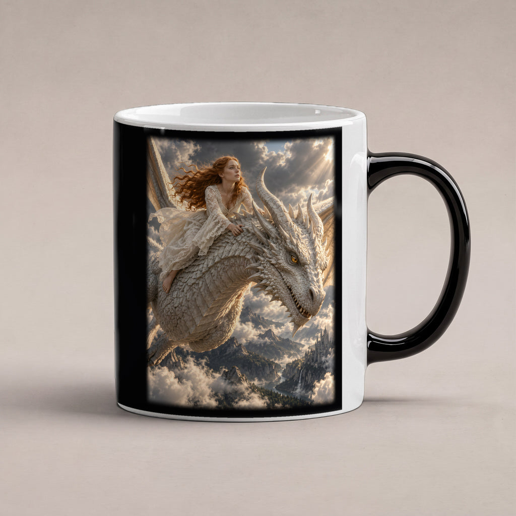 Flug des Elfenbeindrachen – Drachen-Tasse, Black Edition, Studioansicht