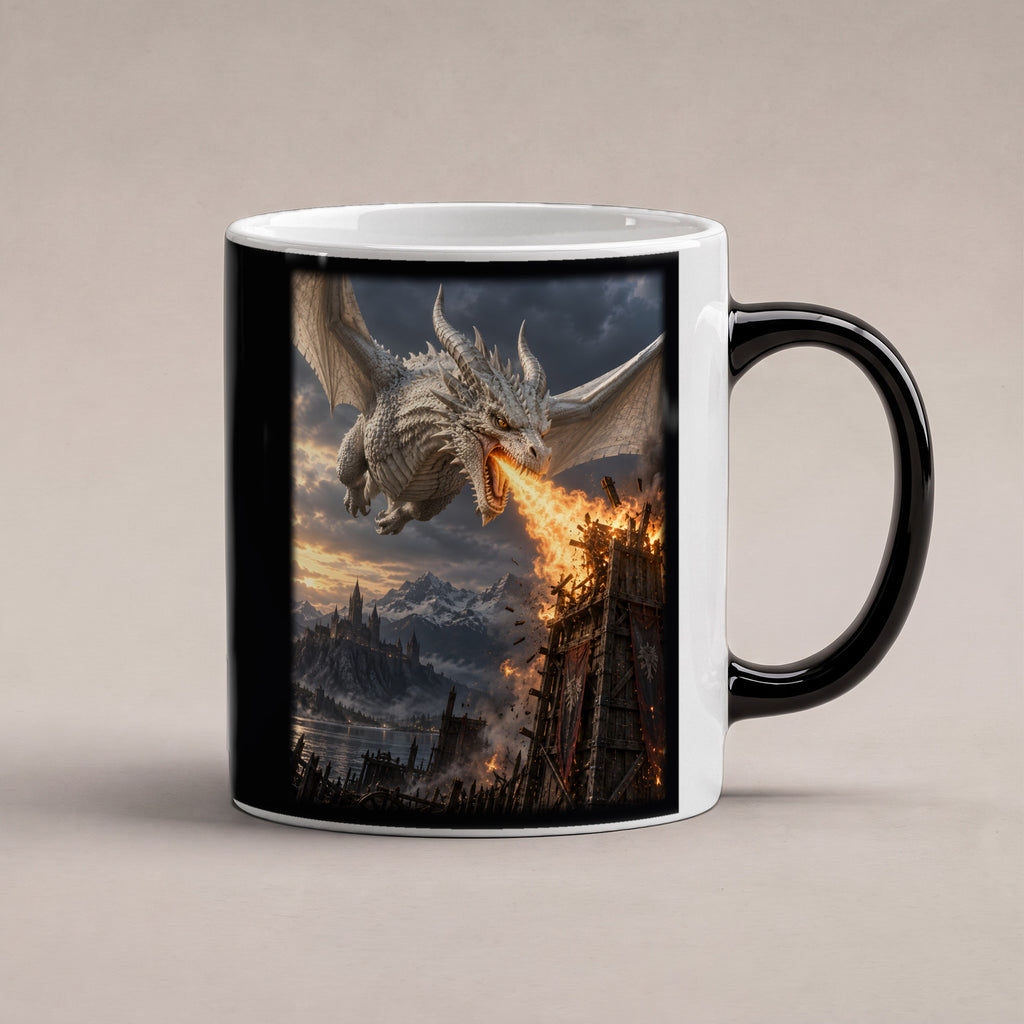 Feuer des Wächters – Drachen-Tasse, Black Edition, Studioansicht
