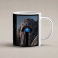 Das Auge des Berges – weiße Tasse, freigestellt