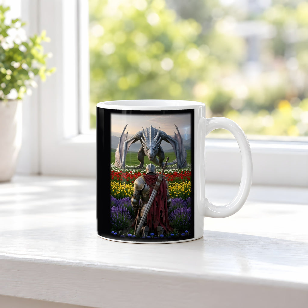 Die Audienz – weiße Tasse, auf der Fensterbank