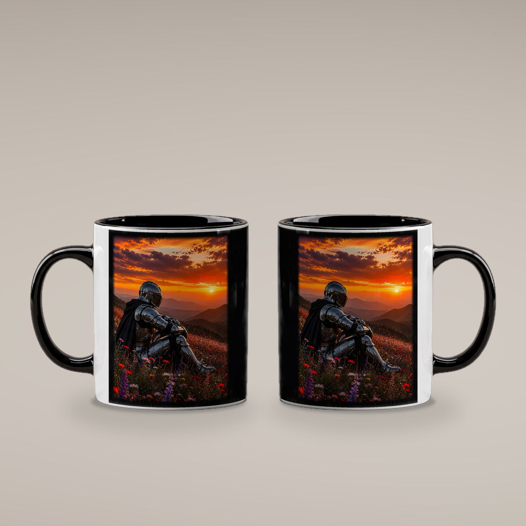Am Ende des Tages – Tasse innen schwarz, beide Seiten bedruckt