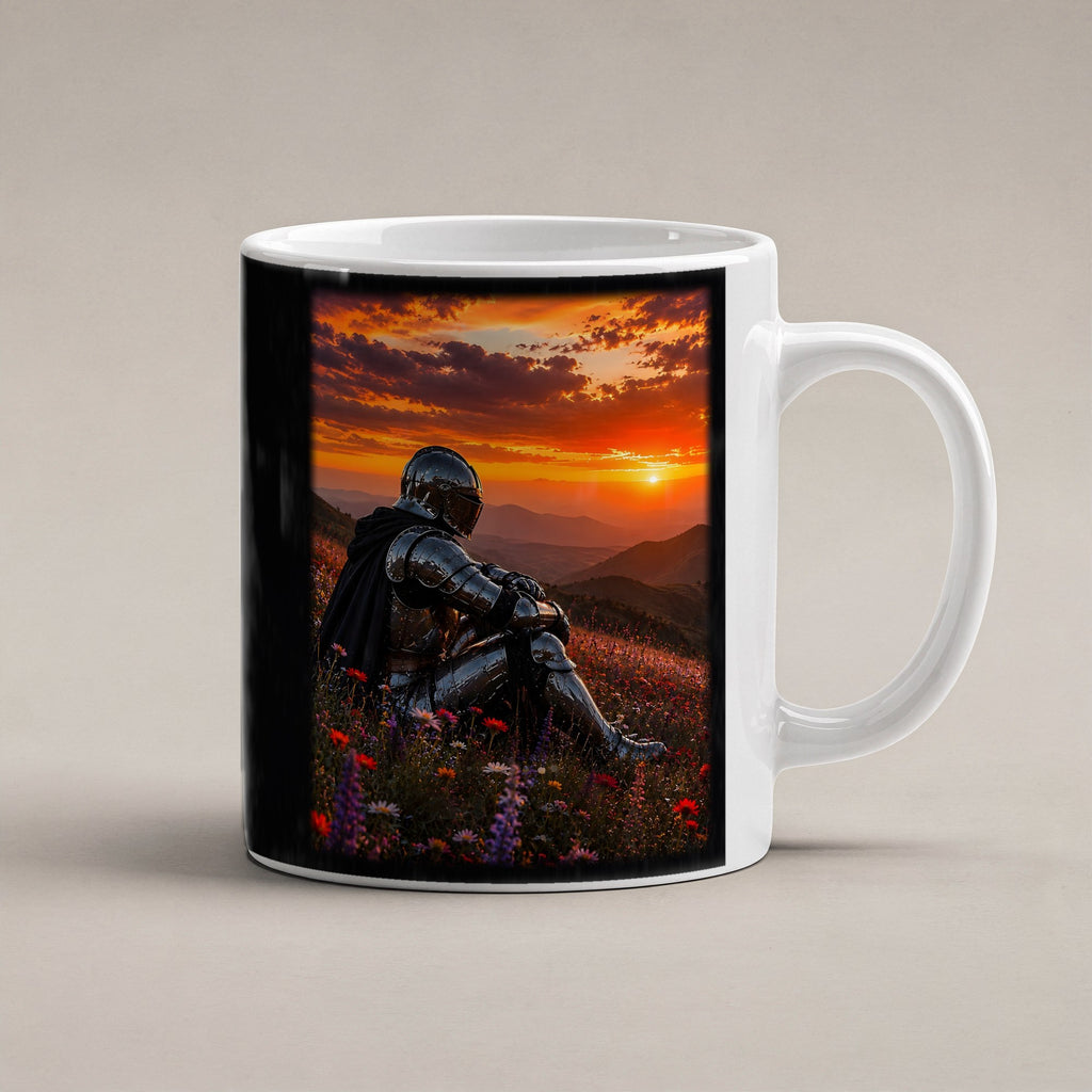 Am Ende des Tages – weiße Tasse, freigestellt