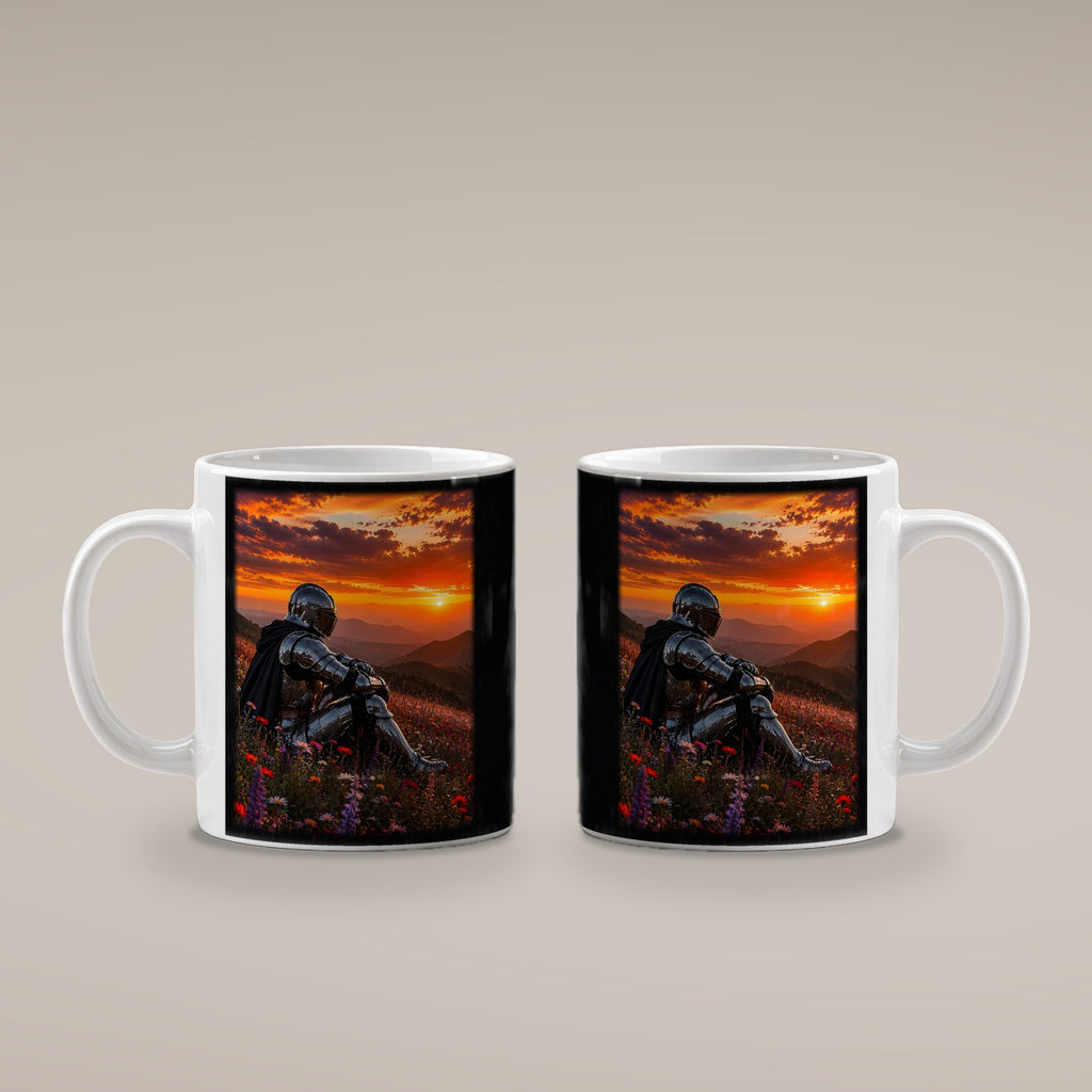 Am Ende des Tages – weiße Tasse, beide Seiten bedruckt