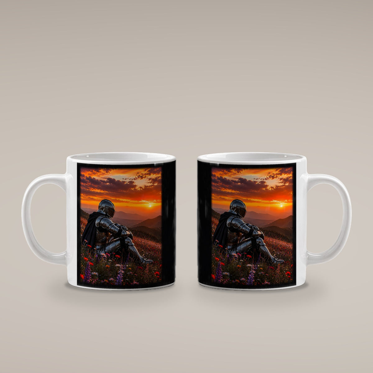 Am Ende des Tages – weiße Tasse, beide Seiten bedruckt