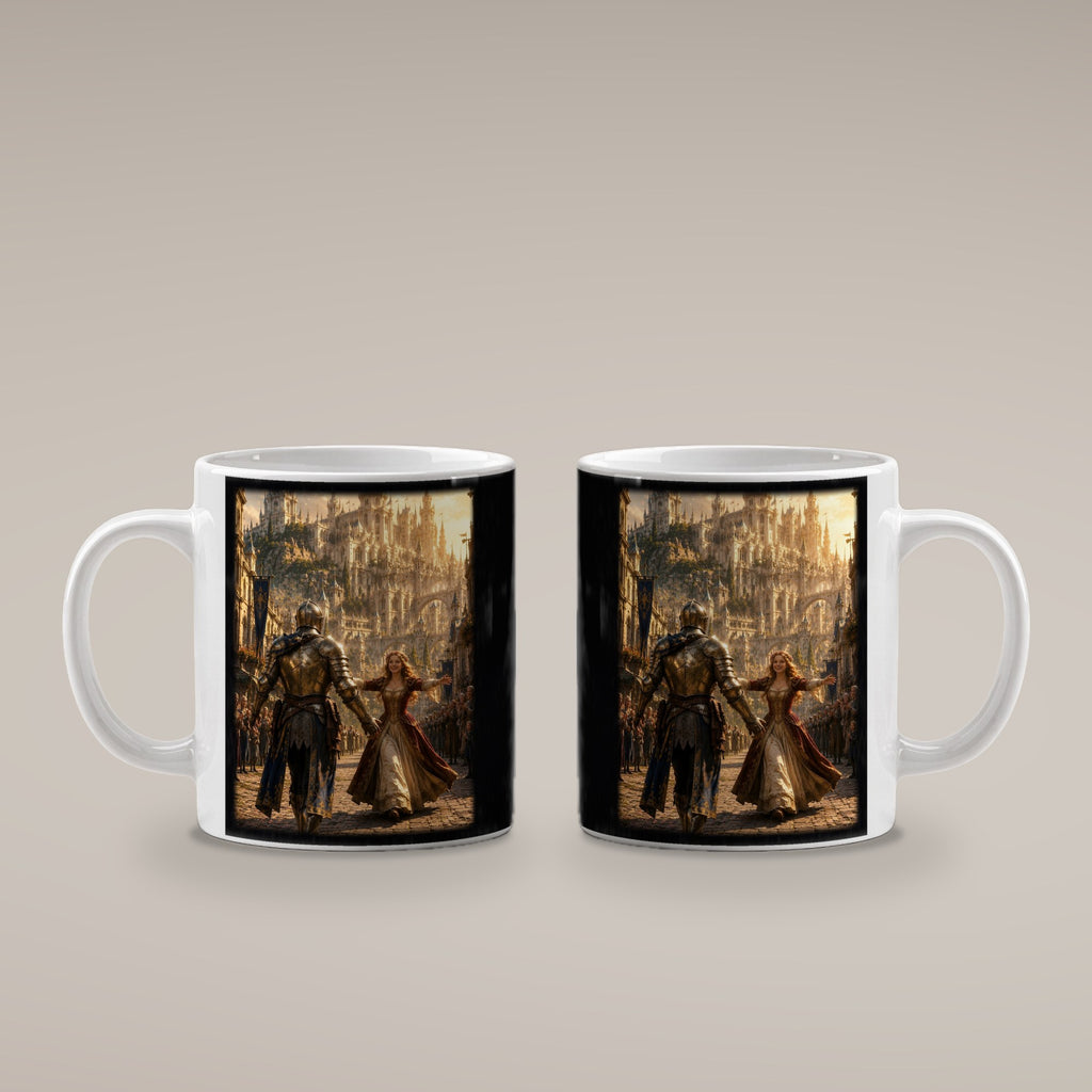 An ihrer Seite – weiße Tasse, beide Seiten bedruckt