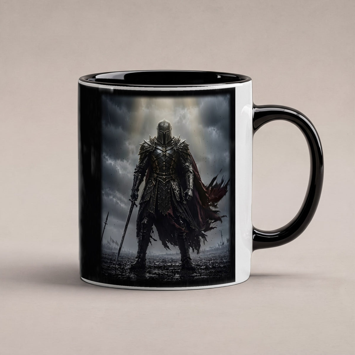 Der Auserwählte – Tasse innen schwarz, freigestellt