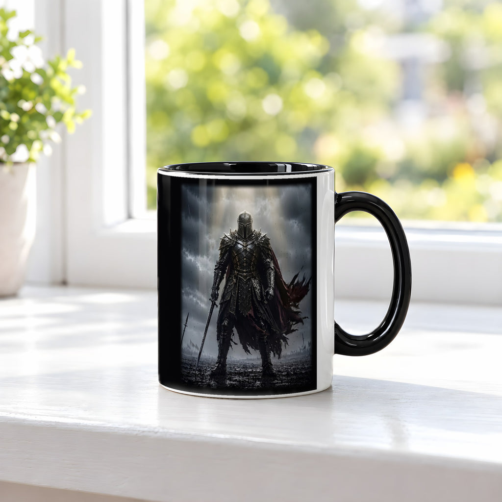 Der Auserwählte – Tasse innen schwarz, auf der Fensterbank