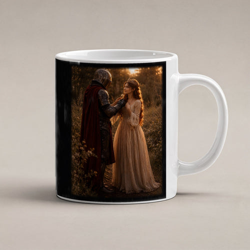Eine Blume für dich – weiße Tasse, freigestellt