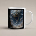 Der Behemoth – weiße Tasse, freigestellt