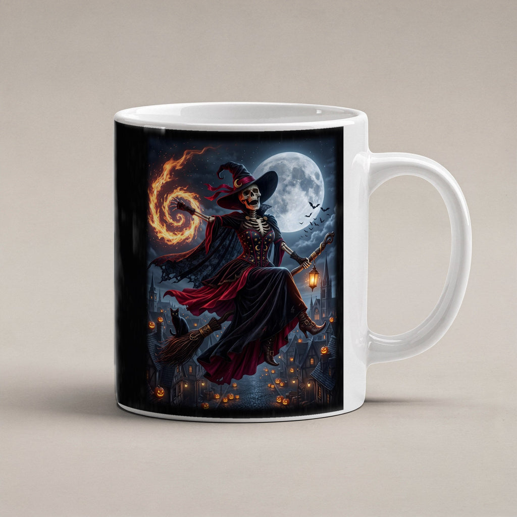 Die Besenkönigin – weiße Tasse, freigestellt