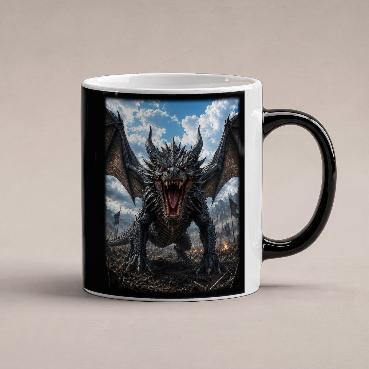 Der Blutzahn – Black Edition Zaubertasse mit Motiv (heiß), freigestellt