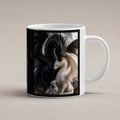 Die Drachenbrut – weiße Tasse, freigestellt