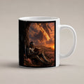 Die Feuerlegende – weiße Tasse, freigestellt