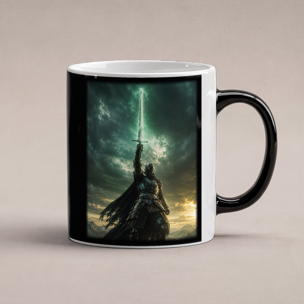 Die Geisterklinge – Black Edition Zaubertasse mit Motiv (heiß), freigestellt