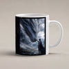 Drachenkönigin – weiße Tasse, freigestellt
