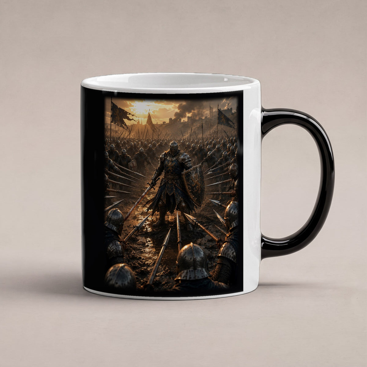 Der letzte Wall – Black Edition Zaubertasse mit Motiv (heiß), freigestellt