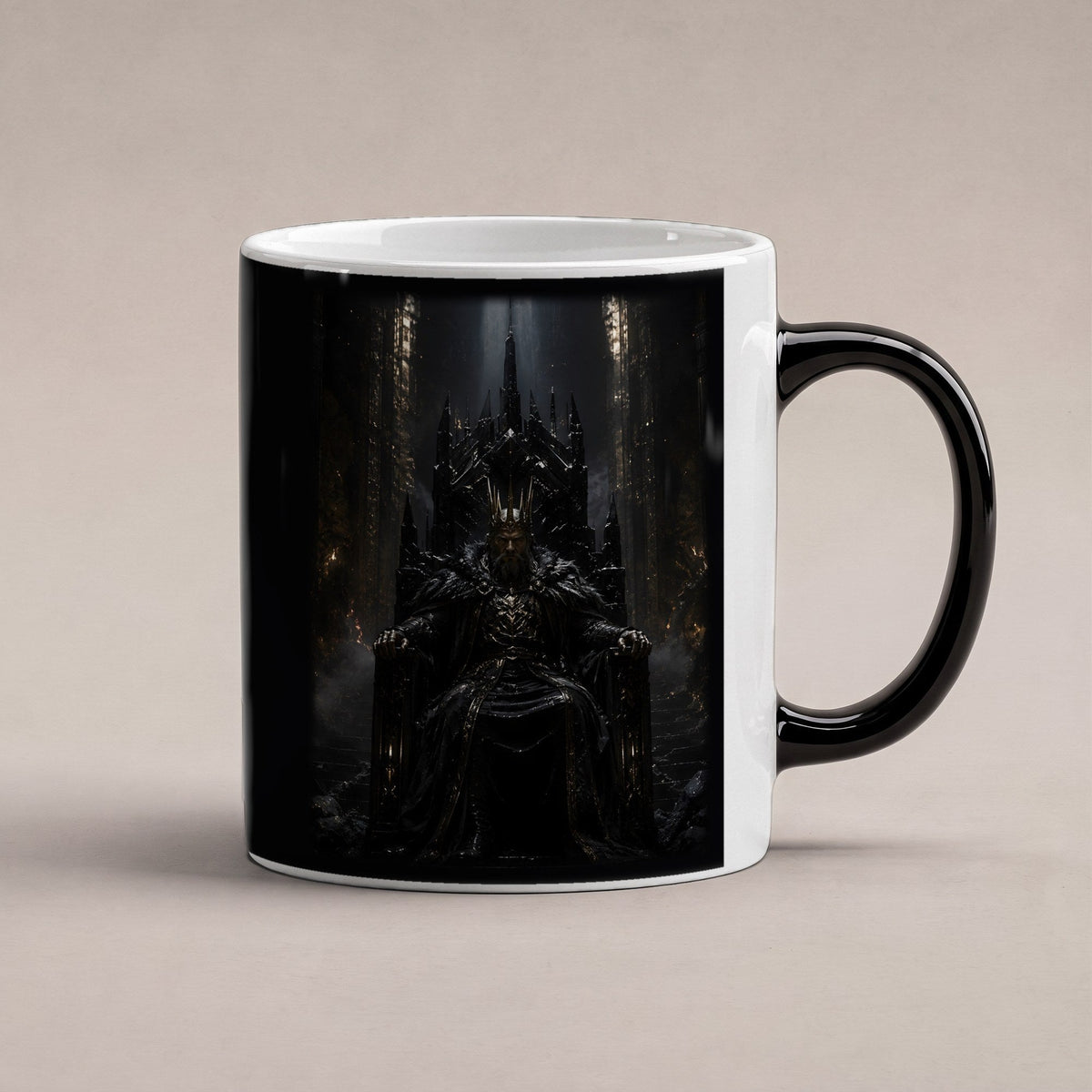 Der Dunkle Thron – Black Edition Zaubertasse mit Motiv (heiß), freigestellt